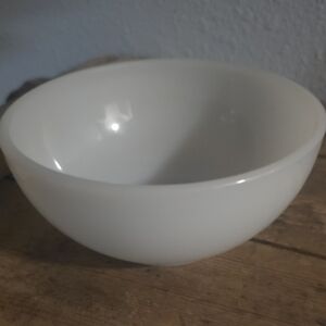Vintage Fire King White Milk Glass 5" Bowl